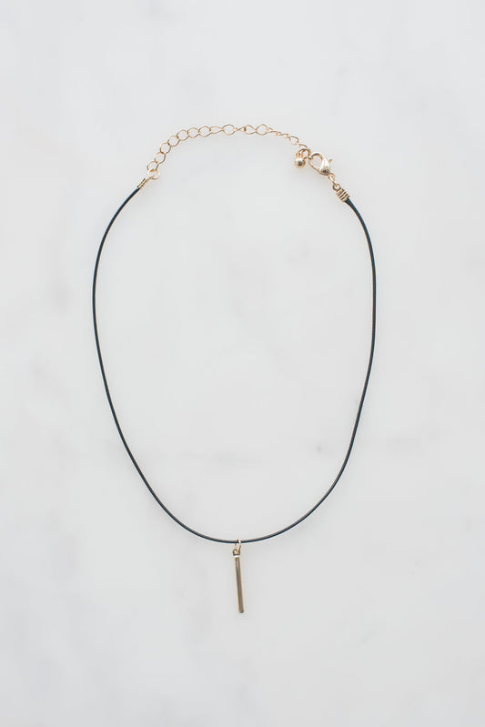 Choker with Gold Pendant